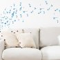 Music Musical Melody Note Vinyl Stickers, Wall Window Art Sticker