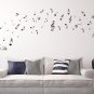Music Musical Melody Note Vinyl Stickers, Wall Window Art Sticker