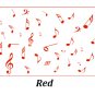Music Musical Melody Note Vinyl Stickers, Wall Window Art Sticker