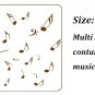 Music Musical Melody Note Vinyl Stickers, Wall Window Art Sticker