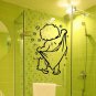 Large Bathroom, Shower Door, Wall Art Vinyl stickers, Wall Decal