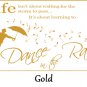 Large 'Dance in the Rain' Wall ART Quotes Vinyl Sticker, DIY Wall Decal