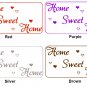 Home Sweet Home Wall ART Quote Vinyl wall sticker