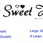 Home Sweet Home Wall ART Quote Vinyl wall sticker