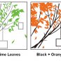 Large Tree Branches with Birds and Photo Frames Wall Art Vinyl Sticker