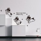Dog Wall Art Quotes Vinyl Sticker, DIY Wall Art Decor/Wall Decal