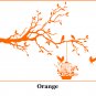 Large 'Tree Branch with Birds & Cage' Wall Art Vinyl Sticker, Wall Decal