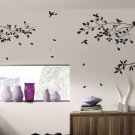 Large Tree Branch and Birds Art Wall Vinyl Stickers, DIY Wall Decor