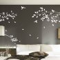 Large Tree Branch and Birds Art Wall Vinyl Stickers, DIY Wall Decor