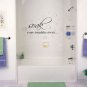 Bathroom Wall Art Quote Vinyl Sticker - Soak Your Troubles Away