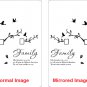 Large Family Photo Tree & Birds Art Vinyl Wall Sticker, DIY Wall Decal