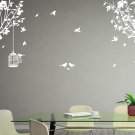 Large Side Wall Tree Art Vinyl Wall Sticker, DIY Wall Decal