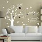 [X Large] Family Photo Tree & Birds Art Vinyl Wall Sticker, DIY Wall Decal