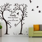 Family Inspirational Love Tree Wall Art Sticker, Wall Sticker Decal [MEDIUM]