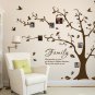 [Medium] Family Photo Tree & Birds Art Vinyl Wall Sticker, DIY Wall Decal