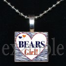 BEARS GIRL Team Mascot Pendantor Keychain Choices