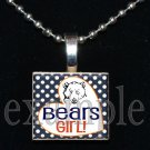 BEARS Girl Team Mascot Pendant Necklace or KeychainChoices