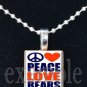 PEACE LOVE BEARS Team Mascot Pendant Necklace or Keychain Choices