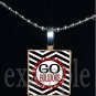 GO BULLDOGS Black & Red Team Mascot Pendant Necklace or Keychain