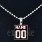 CARDINALS PERSONALIZED JERSEY Red, White, Black & Yellow Team Mascot Pendant Necklace or Keychain