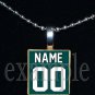 EAGLES Green, Black & Silver PERSONALIZED JERSEY Team Mascot Pendant Necklace or Keychain