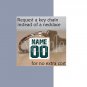 EAGLES Green, Black & Silver Team Mascot KEYCHAIN option