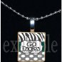GO EAGLES Green, Black & Silver Team Mascot Pendant Necklace Charm or Keychain