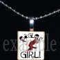 NICEVILLE HIGH SCHOOL EAGLES GIRL School Team Mascot Pendant Necklace Charm or Keychain