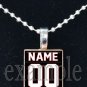 FALCONS PERSONALIZED JERSEY Red, Black & White Team Mascot Pendant Necklace or Keychain
