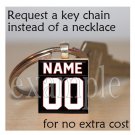 FALCONS PERSONALIZED JERSEY Red, Black & White Team Mascot Keychain