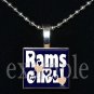 RAMS GIRL Blue, Gold & White Team Mascot Pendant Choices