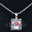 Personalized Custom Name Team BASEBALL Jersey Scrabble Necklace Charm Key-chain
