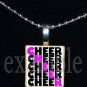 CHEER CHEER Cheer Cheerleader Personalized Scrabble Necklace Pendant Charm or Key-chain
