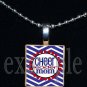 Cheer Cheerleader MOM Personalized Scrabble Necklace Pendant Charm or Key-chain