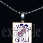 Cheer Cheerleader GIRL Scrabble Necklace Pendant Charm or Key-chain