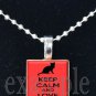 Keep Calm and Love Cats Tile Pendant Necklace Charm Key-chain