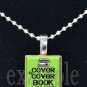 BOOK CLUB Reading Wine Drinking Scrabble Tile Pendant Necklace Charm Key-chain