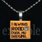 BOOK CLUB Reading Wine Drinking Scrabble Tile Pendant Necklace Charm Key-chain