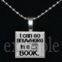 BOOK CLUB Reading Wine Drinking Scrabble Tile Pendant Necklace Charm Key-chain