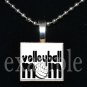 VOLLEYBALL MOM Scrabble Tile Pendant Necklace Charm or Key-chain