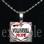 VOLLEYBALL MOM Scrabble Tile Pendant Necklace Charm or Key-chain