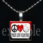 PEACE LOVE VOLLEYBALL Scrabble Tile Pendant Necklace Charm or Key-chain