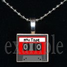 MIX TAPE Nerd Geek Smart Math Science Scrabble Necklace Pendant Charm Key-chain Gift