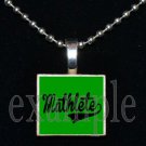 MATHLETE Scrabble Necklace Pendant Charm Key-chain Gift