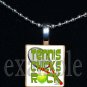 TENNIS CHICKS ROCK Scrabble Necklace Pendant Charm or Key-chain Gift