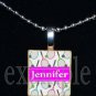 PERSONALIZED TENNIS Scrabble Necklace Pendant Charm or Key-chain Gift