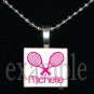 PERSONALIZED TENNIS Scrabble Necklace Pendant Charm or Key-chain Gift