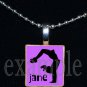 Gymnastics GYM Team Personalized NAME Scrabble Necklace Pendant Charm Key-chain Gift