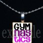 Gymnastics GYM Team Personalized Scrabble Necklace Pendant Charm Key-chain Gift