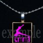 Gymnastics GYM Team Personalized NAME Scrabble Necklace Pendant Charm Key-chain Gift